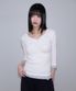 Shirring Button Layered Long Sleeve [Ivory]