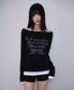 Lettering Angel Long Sleeve [Black]