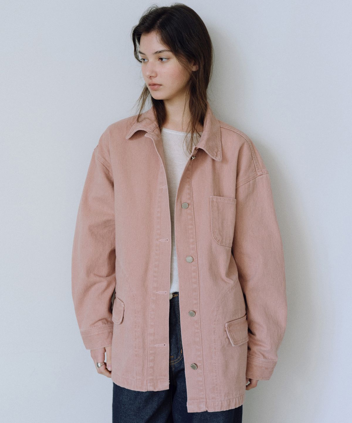 유라고(URAGO) Washed denim work jacket