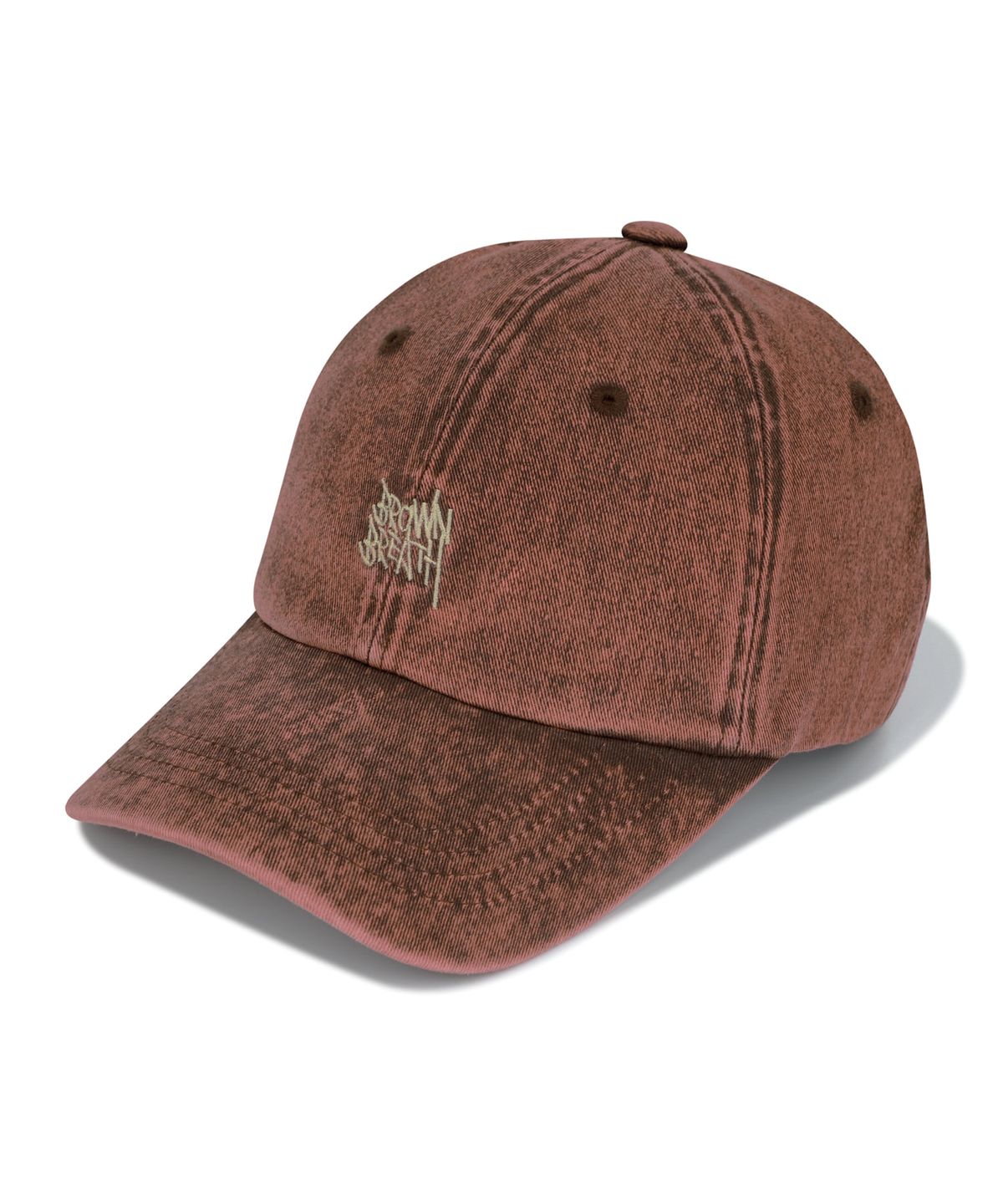 브라운브레스(BROWNBREATH) WASHING TAG CAP - BURGUNDY