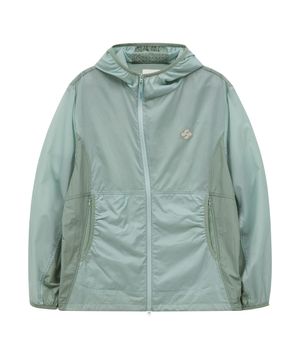 클로버 컬러블록 시어 립스탑 윈드브레이커 민트