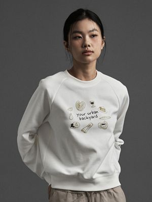 여성 더블니트 그래픽 맨투맨_PHG2TR2320