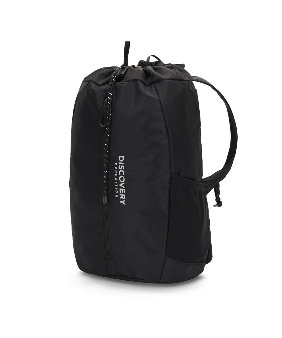 디스커버리 익스페디션(DISCOVERY EXPEDITION) 플리커 드로스트링 패커블 백팩 (BLACK)