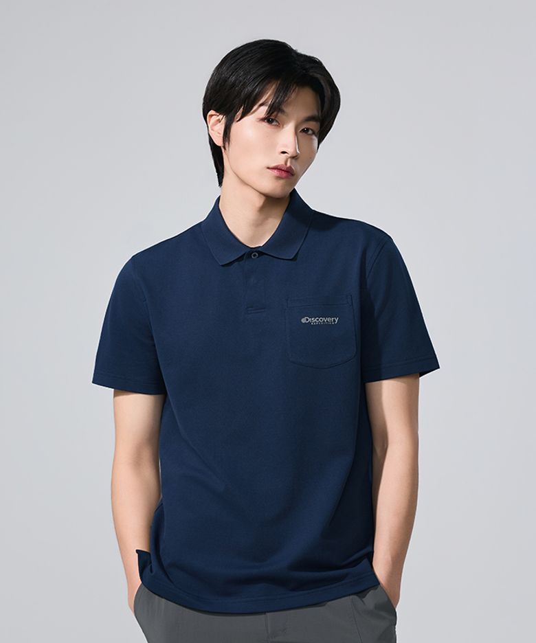 남성 프레시벤트 테드 포켓 카라티 (D/NAVY)