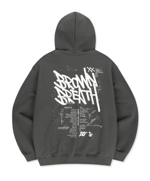 20TH ANNIV TAG HOODIE - CHARCOAL