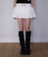 Rose Cancan Mini Skirt [White]