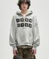 Dying Ember Slit Pullover Hood - Grey