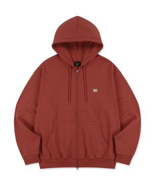 TAG HOOD ZIP UP - RED