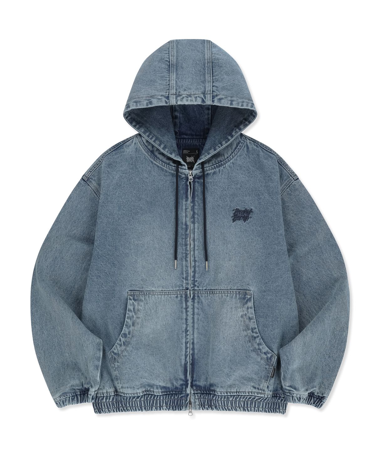브라운브레스(BROWNBREATH) DENIM HOOD ZIP UP - BLUE
