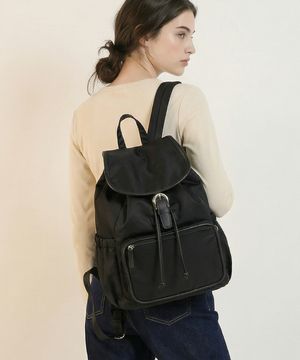 라벨르 플랩 백팩 (2색상)