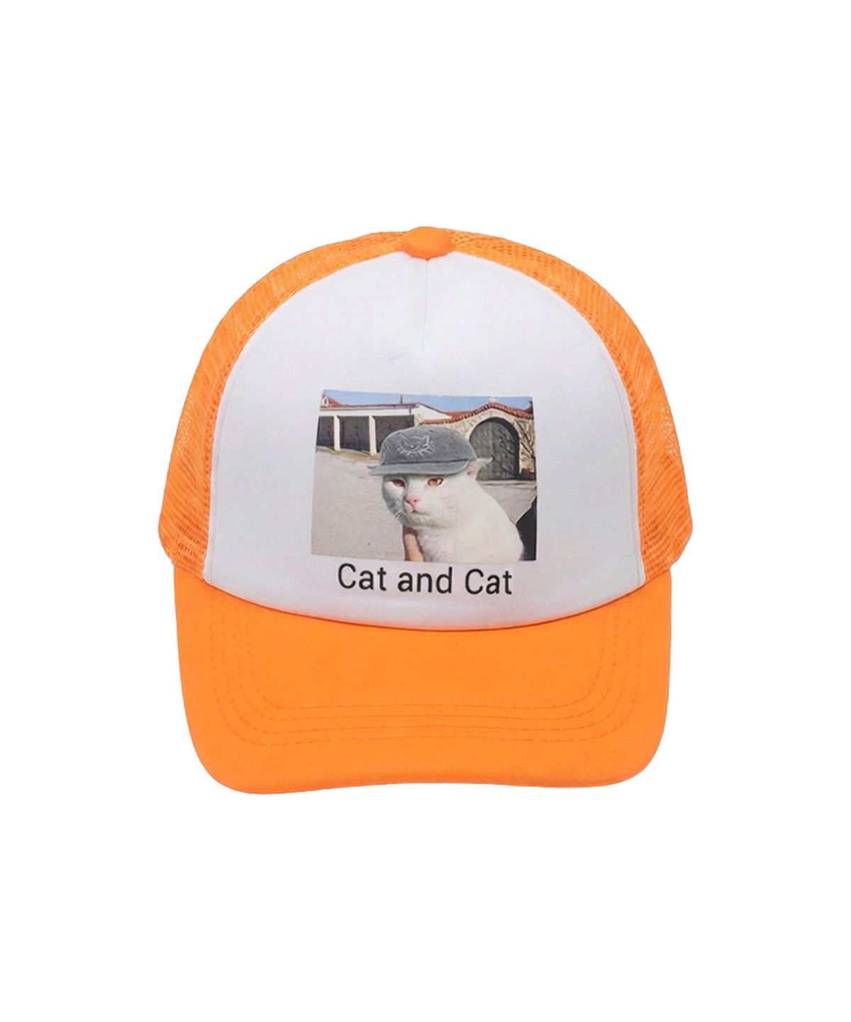 어라이트앵글(ARIGHTANGLE) Cat and cat trucker cap (7 Color)