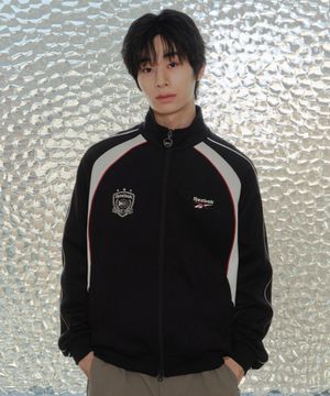 [서지수 PICK] 프리미어 저지 트랙 탑 - 블랙