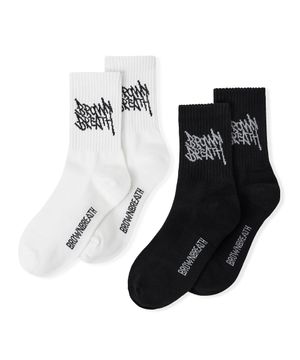 KIDS TAG 2PACK SOCKS - WHITE