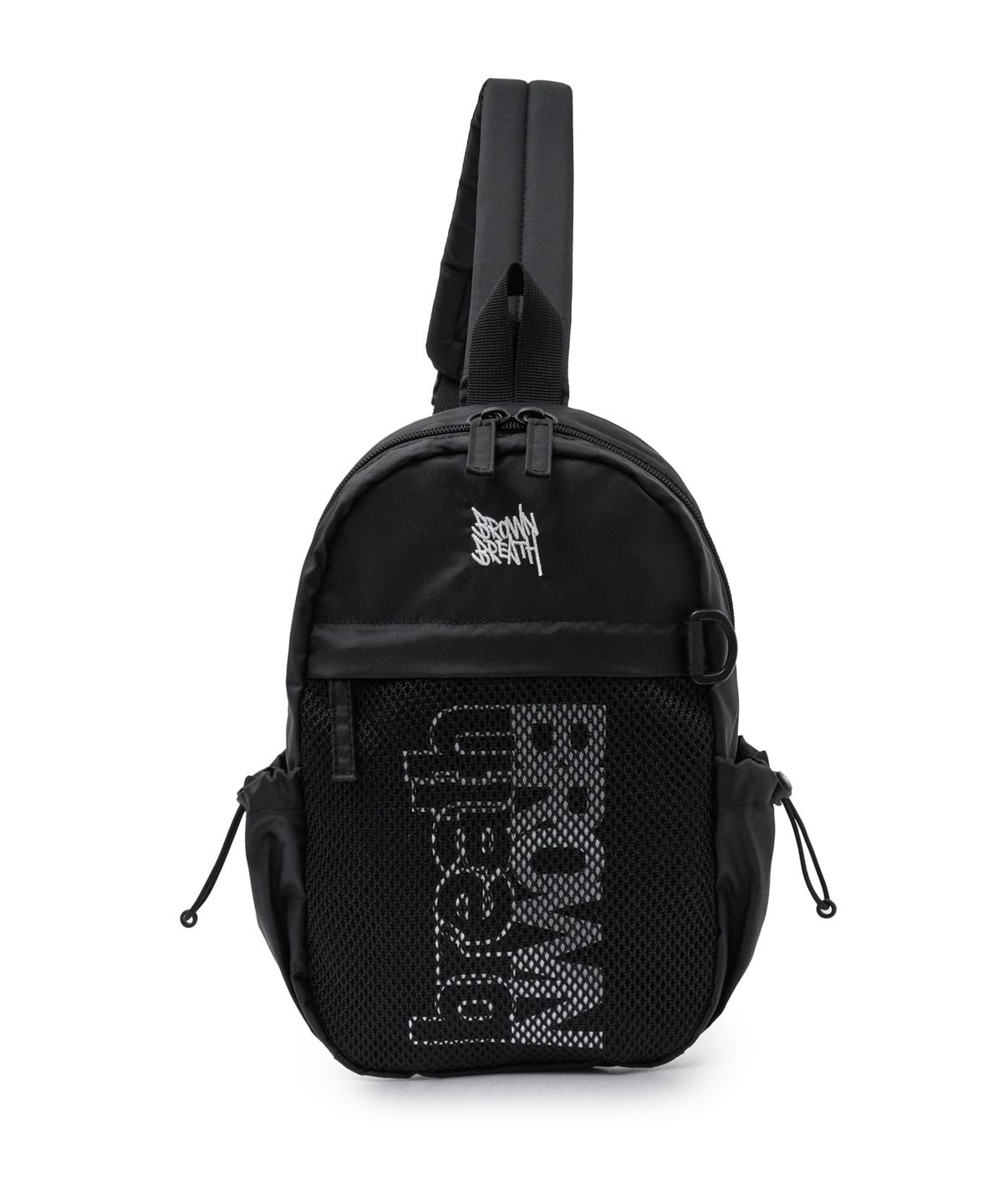브라운브레스 키즈(BROWNBREATH KIDS) KIDS TAG MESH SLING BAG - BLACK
