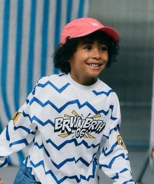 KIDS TAG NYLON CAMP CAP - RED ORANGE