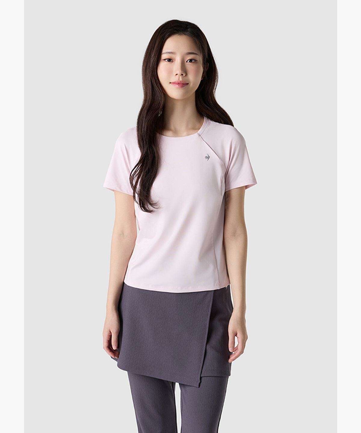 르꼬끄(LECOQ) 여성 기능성 반팔티 핑크 QR122ERS21