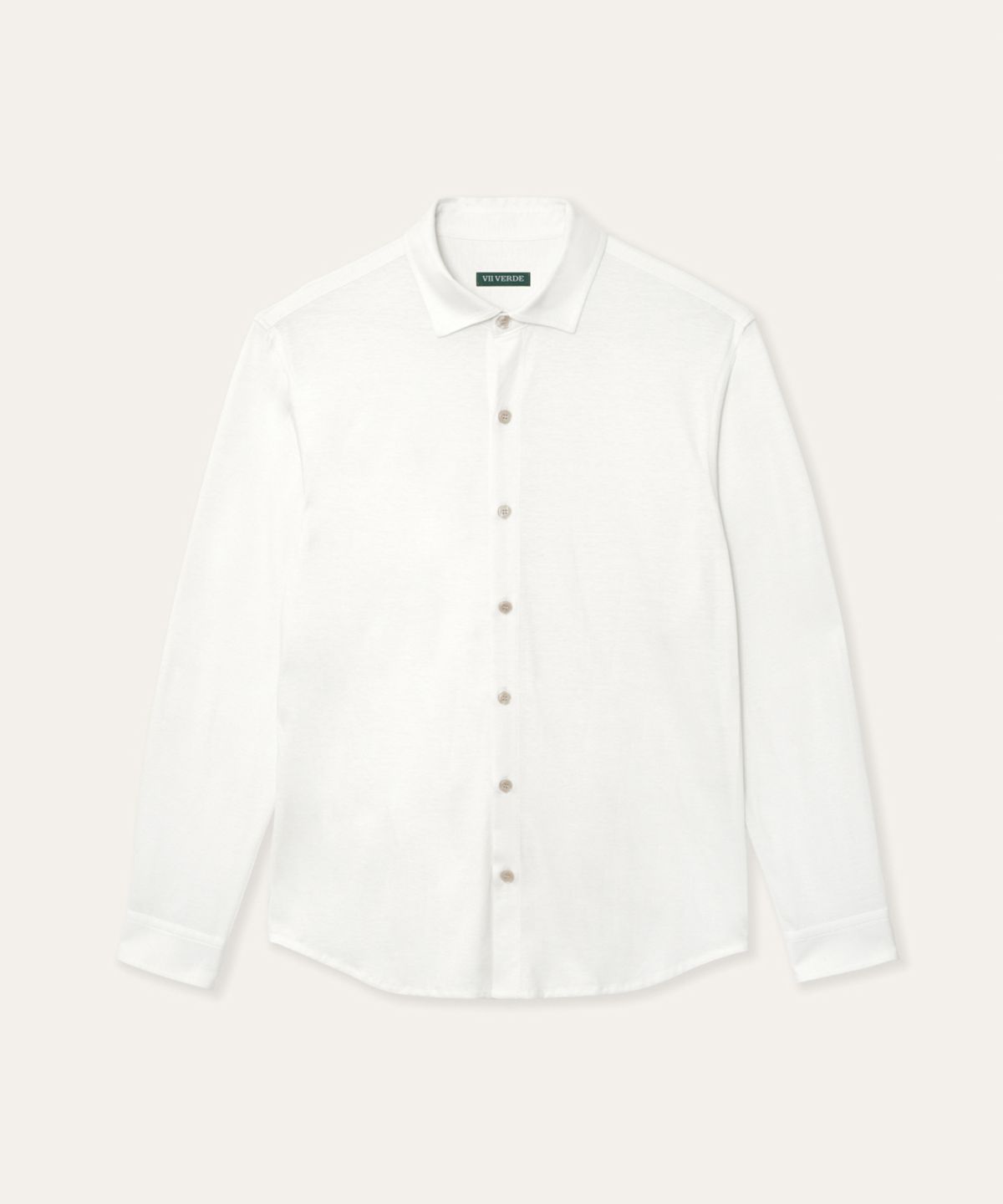 비베르데(VIIVERDE) Silk Jersey Shirts White