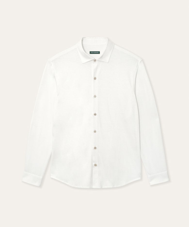 Silk Jersey Shirts White
