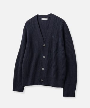 에센셜 하찌 브이넥 가디건_네이비