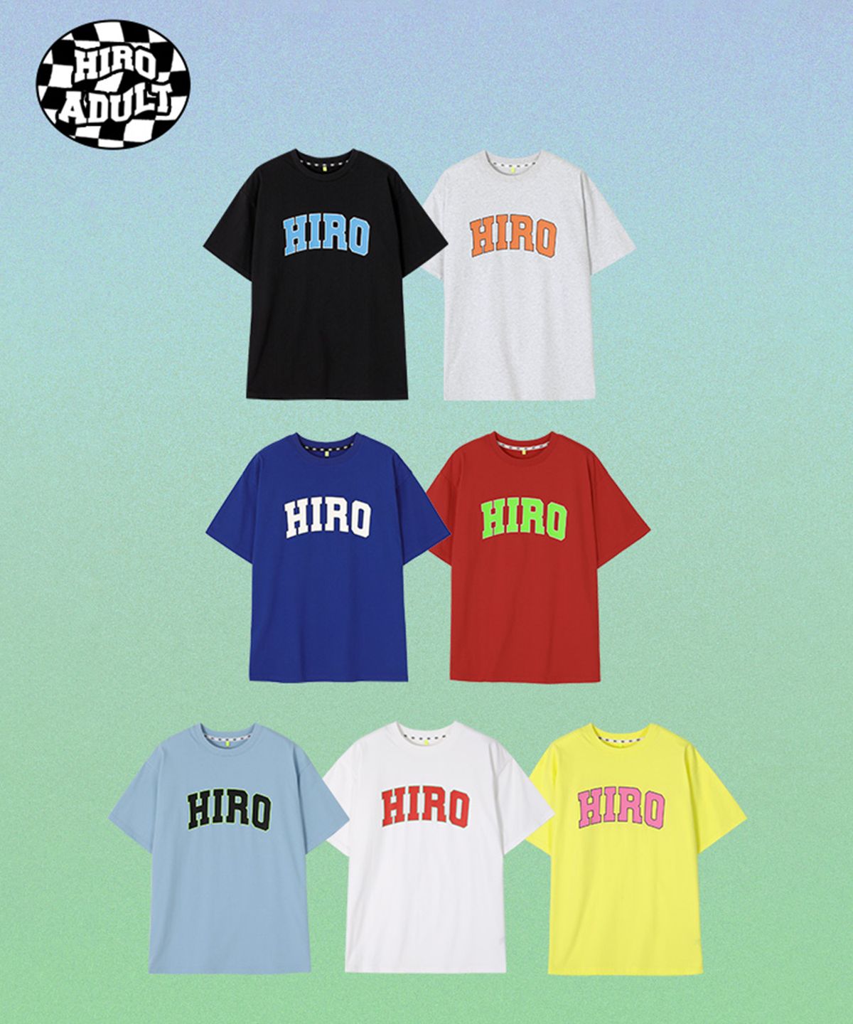 히로(HIRO) 어덜트 26SS 캠퍼스 반팔 티셔츠