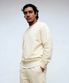 남성 라운드 스웻셔츠 (크림)