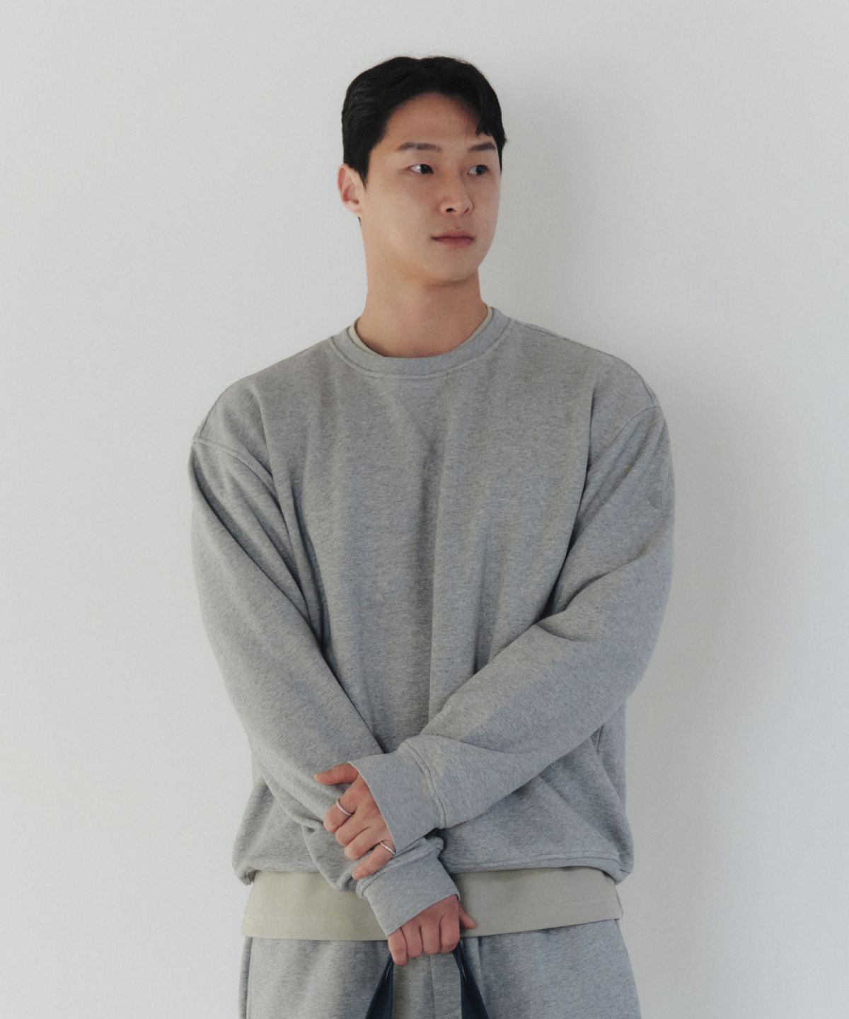 스페리(SPERRY) 남성 라운드 스웻셔츠_멜란지 그레이 [SPRM_0002]