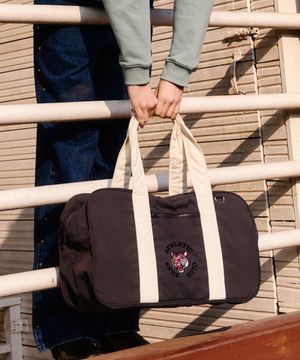 Embroidered Tiger Sporty bag Charcoal