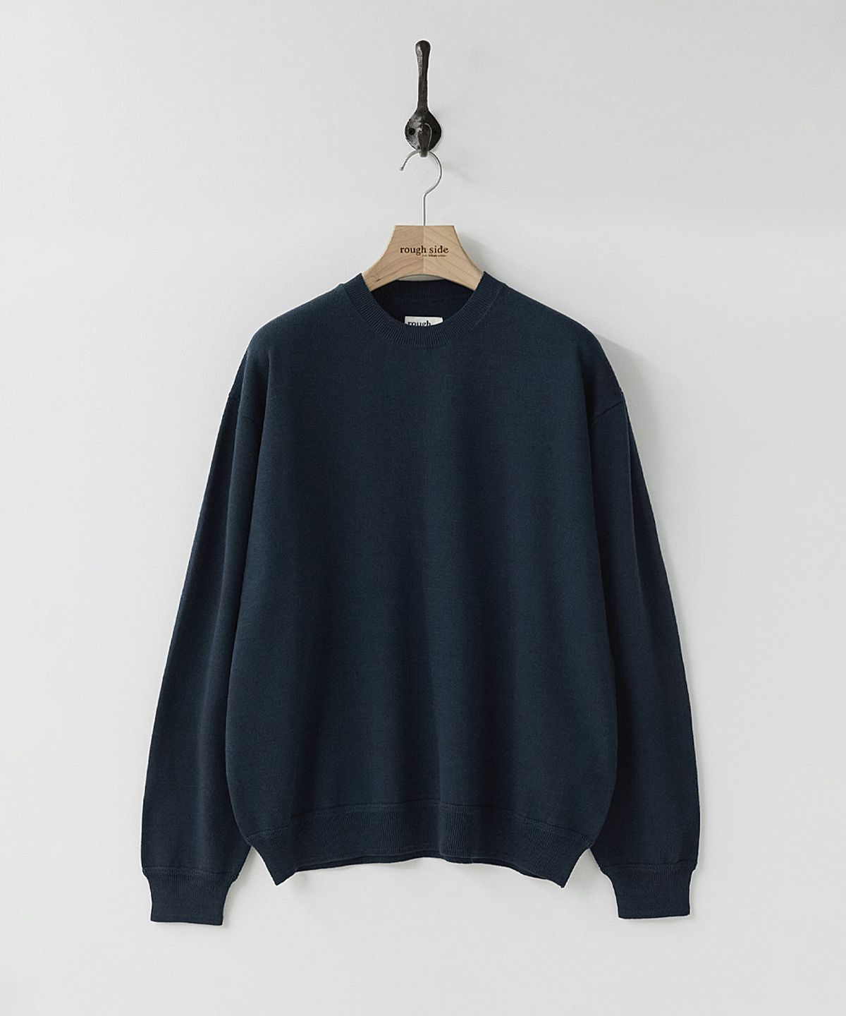 러프사이드(ROUGHSIDE) Crew Knit Navy