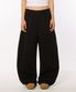 커브드 절개 롱 트레이닝 팬츠 [블랙]