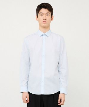 CODIGALLERY 코튼 혼방 EASY CARE 셔츠 라이트블루 (슬림핏)_CDSVZ03BS3