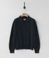 Plain Collar Knit Dark Navy