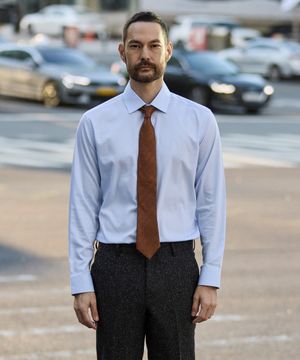 [툭] 텐셀 스트레치 셔츠 블루 (클래식핏)_SDSVZ52CSL