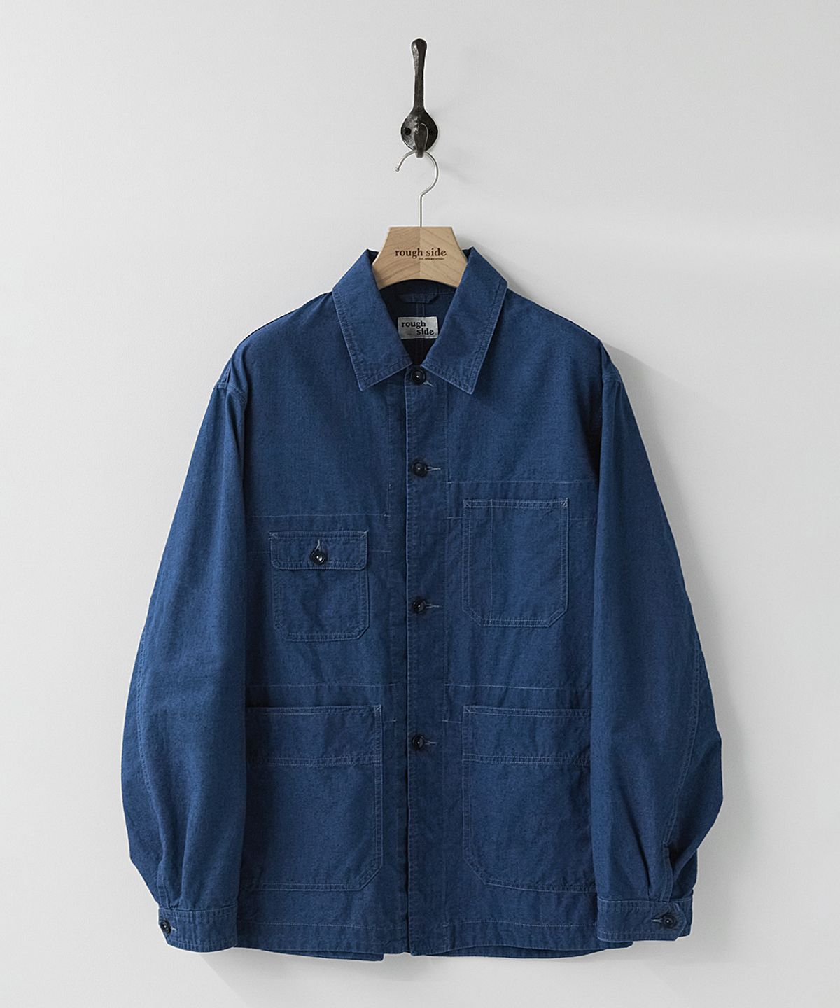러프사이드(ROUGHSIDE) Utility Work Jacket Indigo Blue