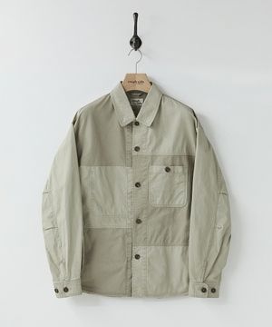 Contrast Panel Jacket Sage