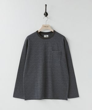 Pin Stripe Long Sleeve Space Grey