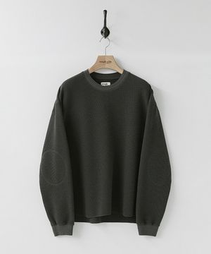 Waffle Long Sleeve Charcoal