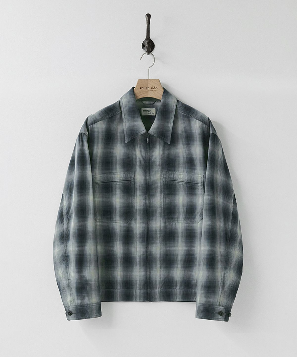 러프사이드(ROUGHSIDE) Cyclist Jacket Moonlight Check