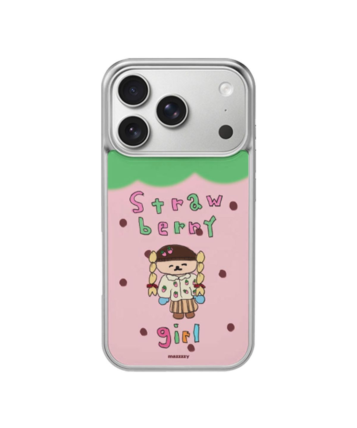 마찌(MAZZZZY) [Silver] Strawberry Girl Case