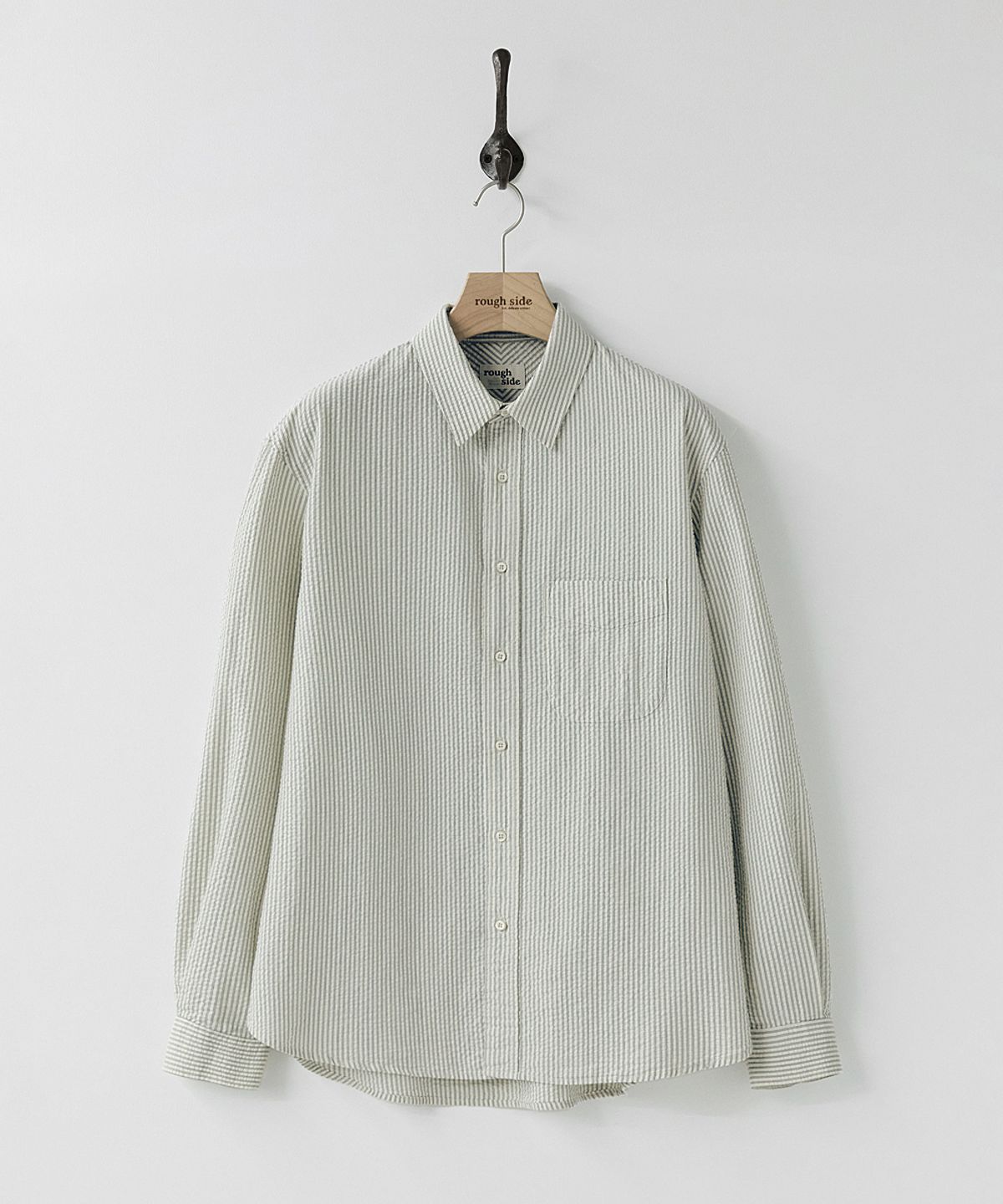 러프사이드(ROUGHSIDE) Unit Shirt Navy ST