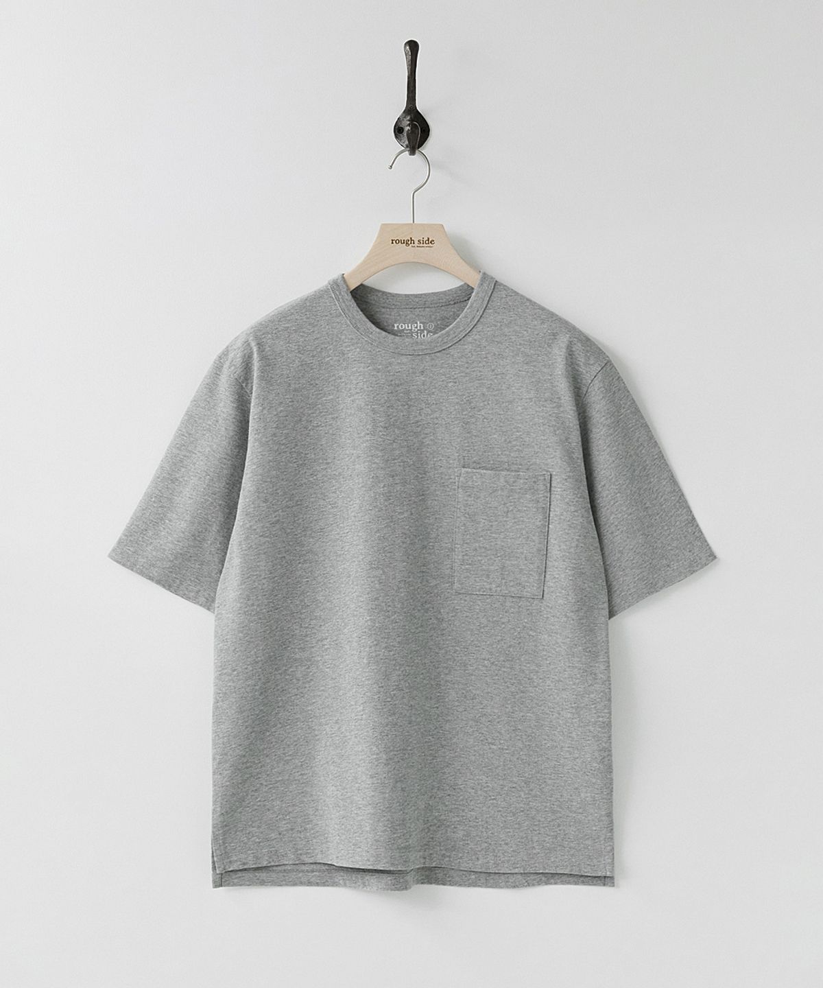 러프사이드(ROUGHSIDE) Primary Half Sleeve M.Grey