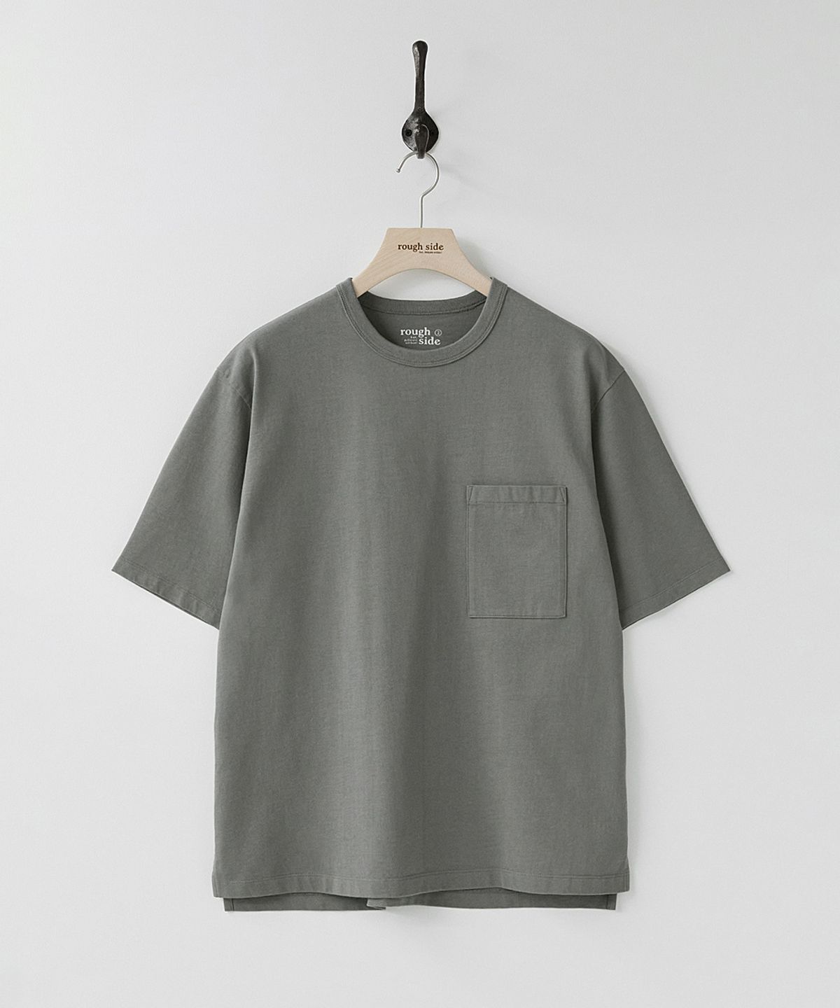 러프사이드(ROUGHSIDE) Primary Half Sleeve Grey