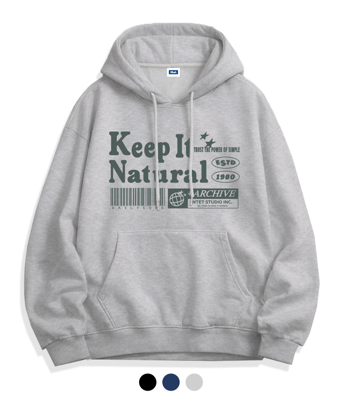 엔티이티(NTET) keep it natural hoodie (3color)