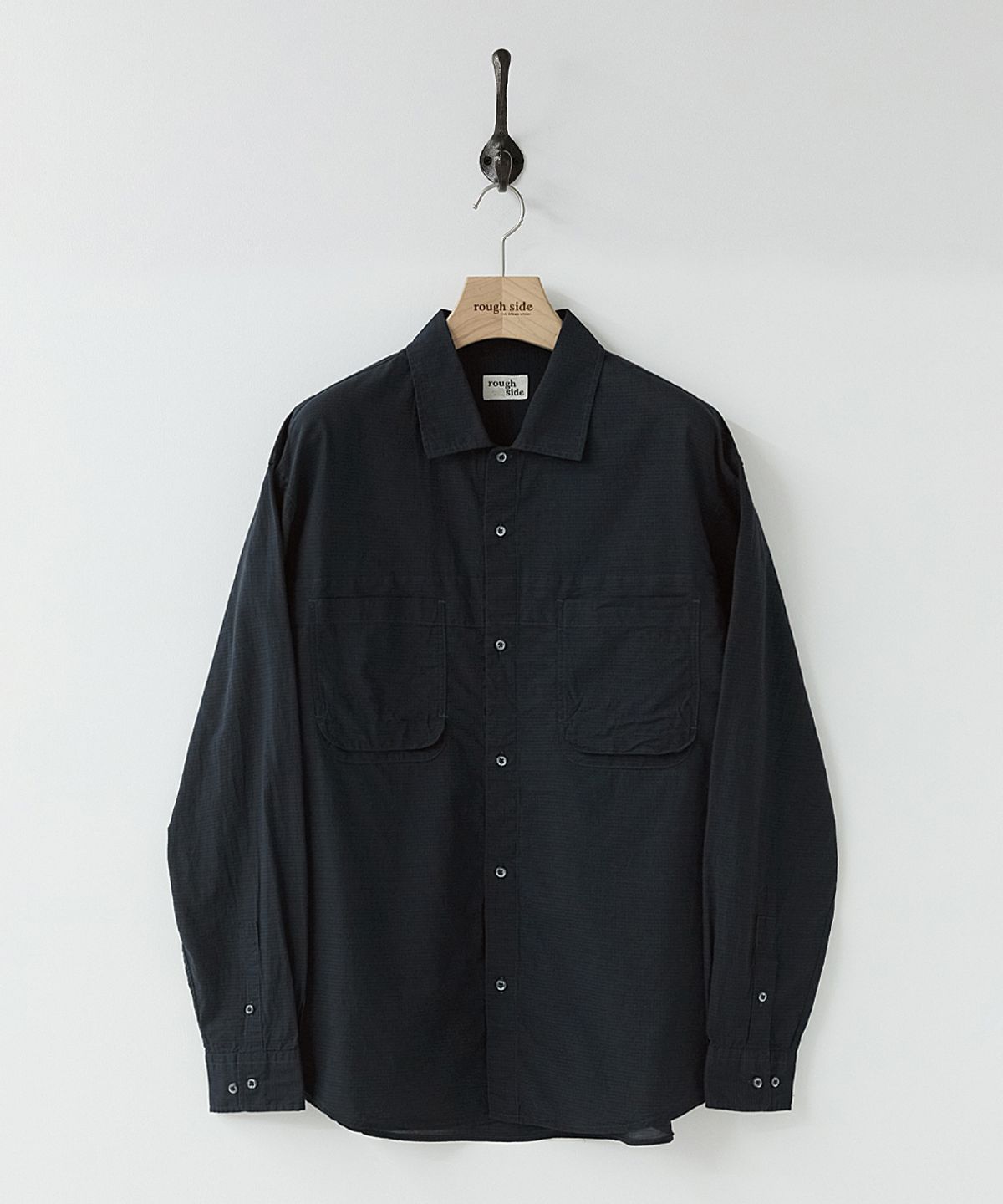 러프사이드(ROUGHSIDE) Surplus Shirt D.Navy