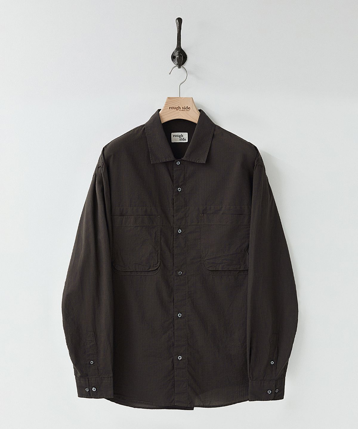 러프사이드(ROUGHSIDE) Surplus Shirt D.Brown