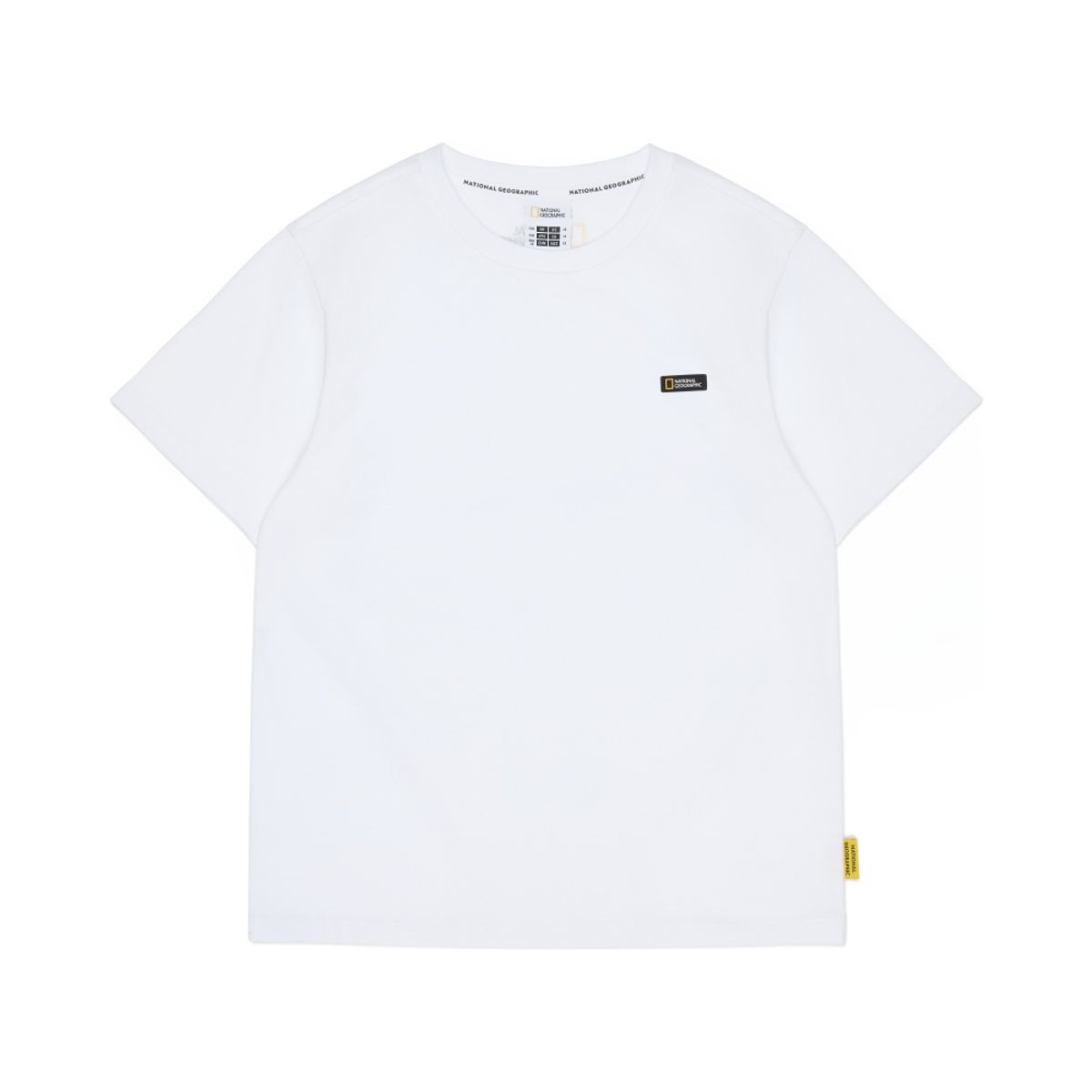 내셔널지오그래픽 키즈(NATIONAL GEOGRAPHIC KIDS) K265UTS930 스몰로고 반팔 티셔츠 WHITE