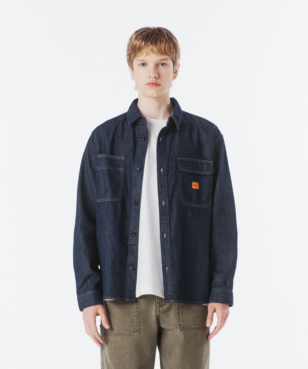 브롬톤 런던(BROMPTON LONDON) DENIM SHIRT - INDIGO (P261MSH401)