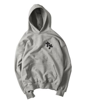트윈 크로스 오버핏 후드 [그레이]
