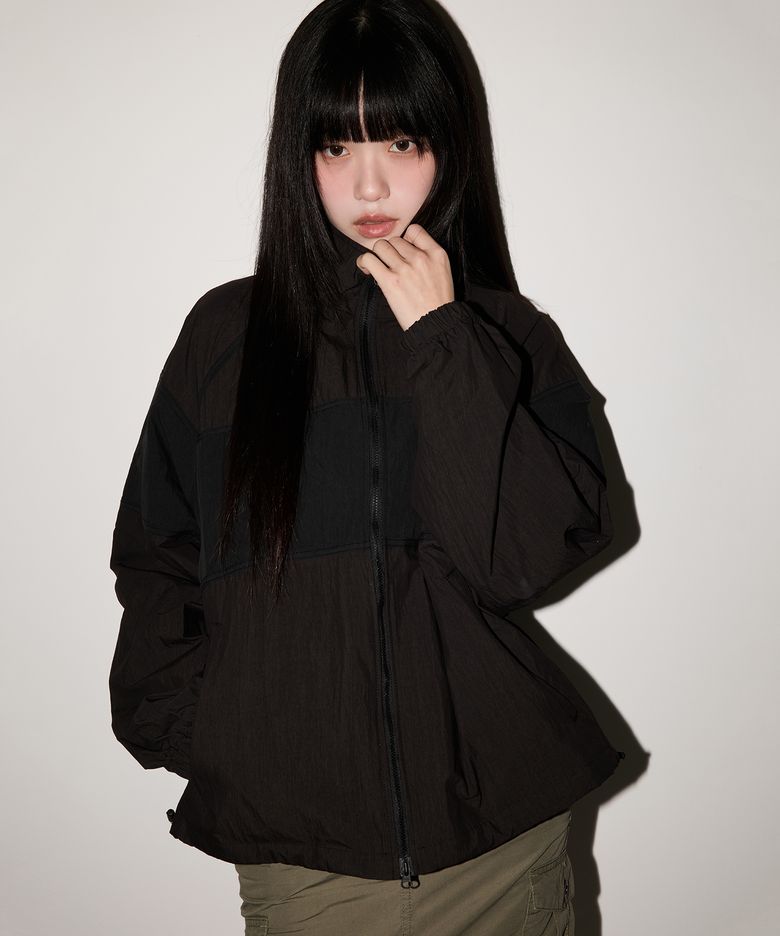 나일론 워싱 빈티지 재킷 [Washed Black]