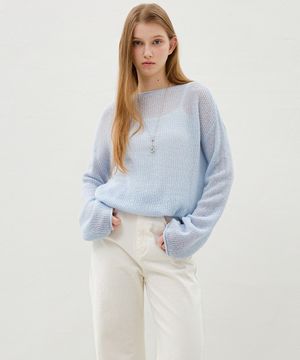 보트넥 루즈핏 니트웨어 OH6SP1840