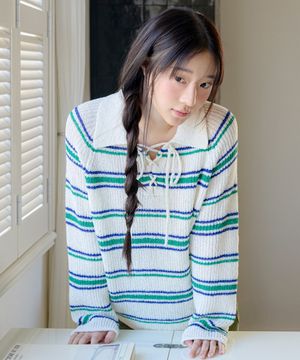 네크스트랩 스트라이프풀오버 OK6MP3190